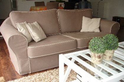 Barbara bankstel met twee rugkussens